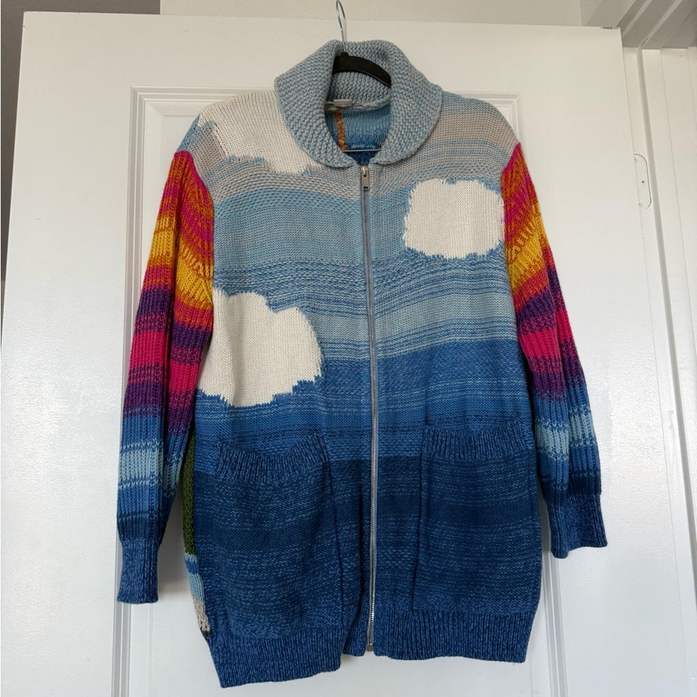 EUC Stella McCartney Kind Smile Intarsia Cardigan Multiple colors 38 - Picture 5 of 10